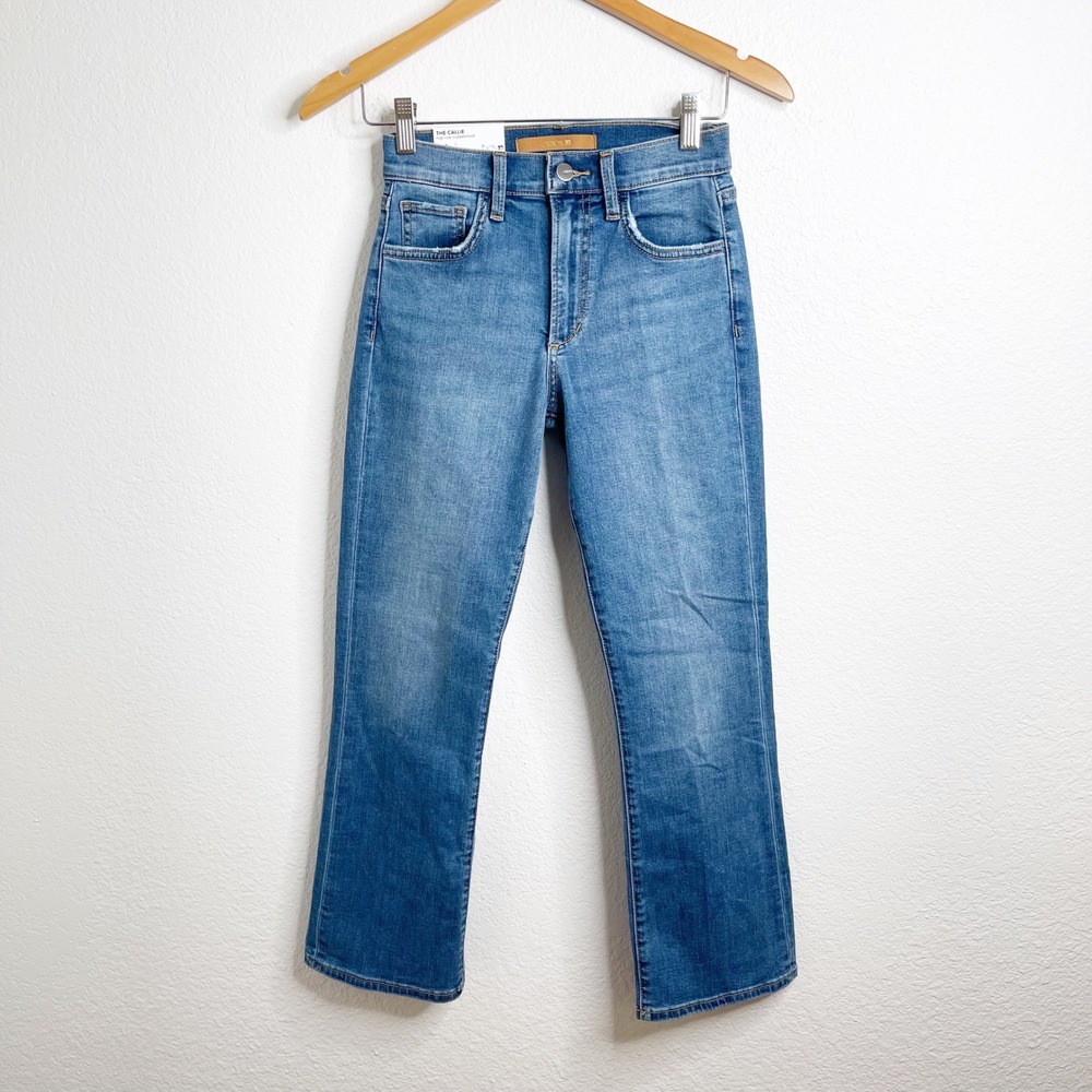 Joes Jeans The Callie High Rise Cropped Bootcut Jeans Blue Flawless Size 24 NEW